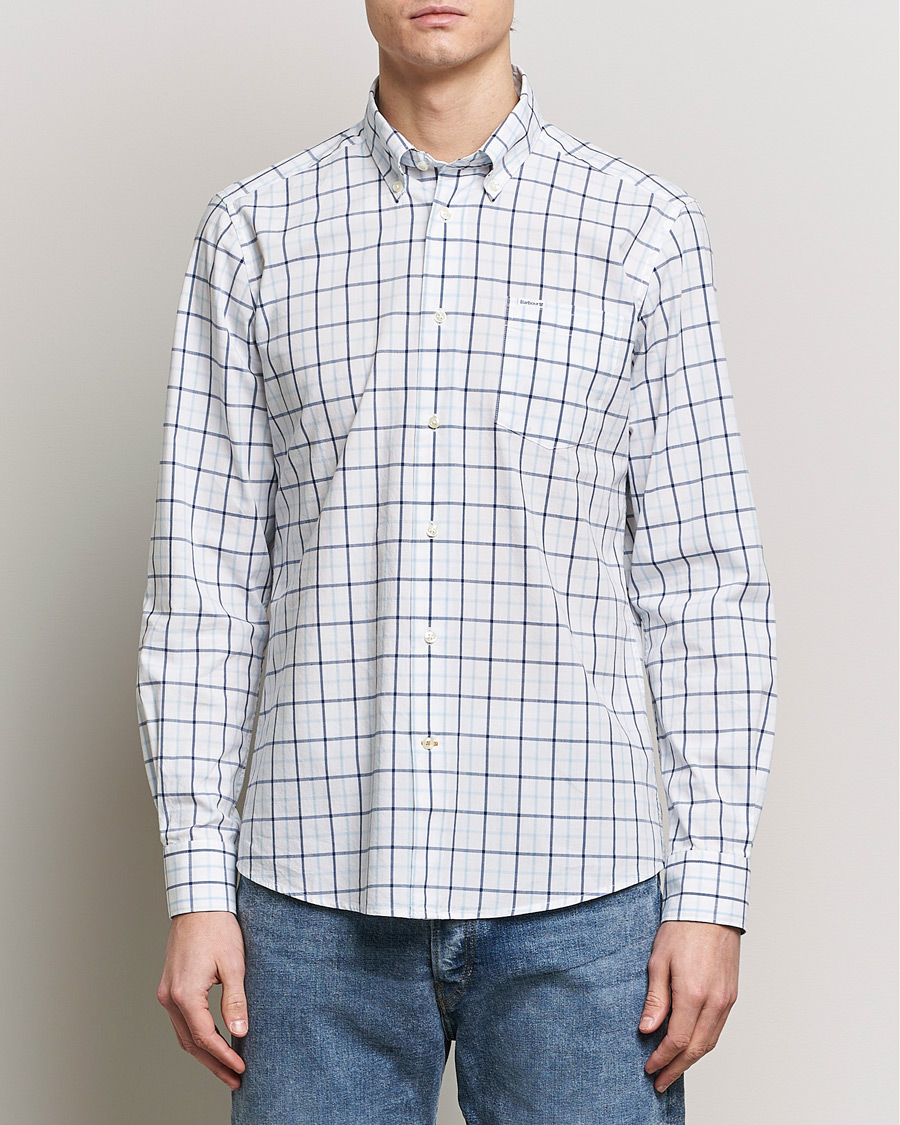 Herre | Barbour Lifestyle | Barbour Lifestyle | Tailored Fit Bradwell Checked Shirt Blue