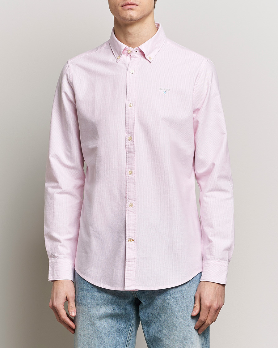 Herre | Loyalitetstilbud | Barbour Lifestyle | Tailored Fit Striped Oxtown Shirt Pink
