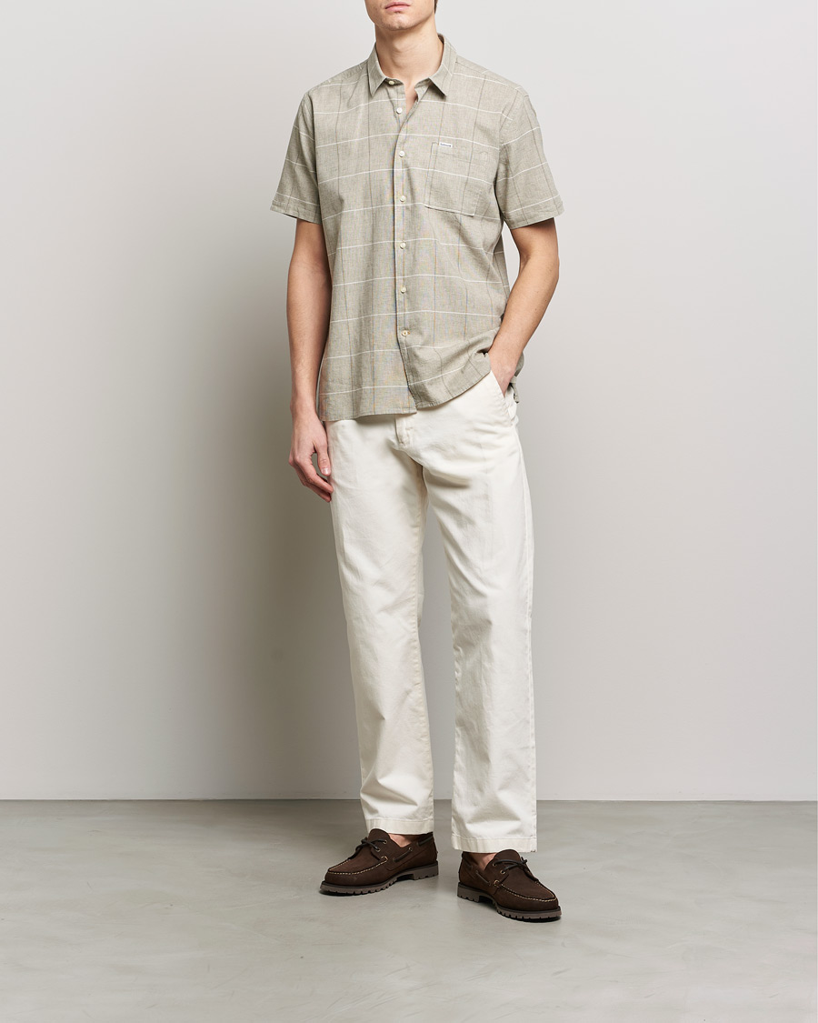 Herre | Skjorter | Barbour Lifestyle | Swaledale Short Sleeve Summer Shirt Olive