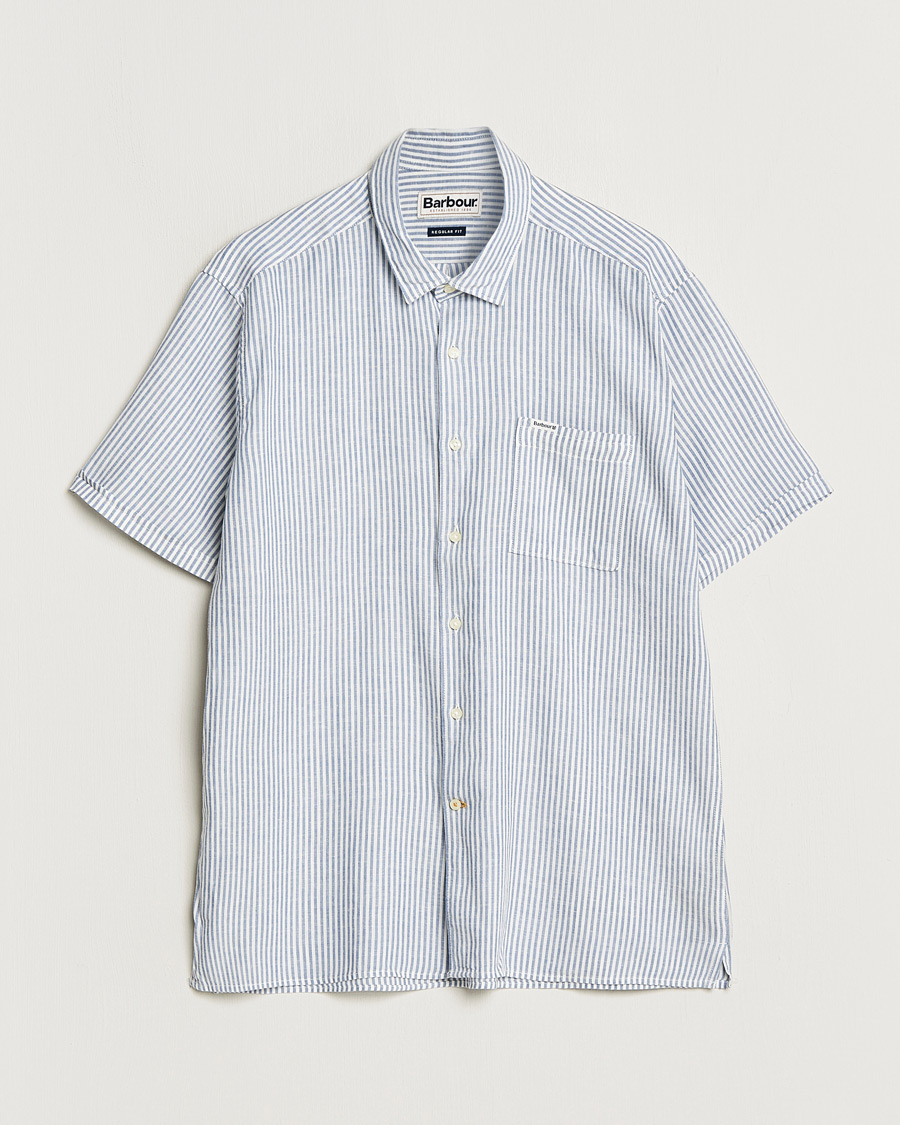 Herre | Skjorter | Barbour Lifestyle | Deerpark Short Sleeve Regular Fit Summer Shirt Navy