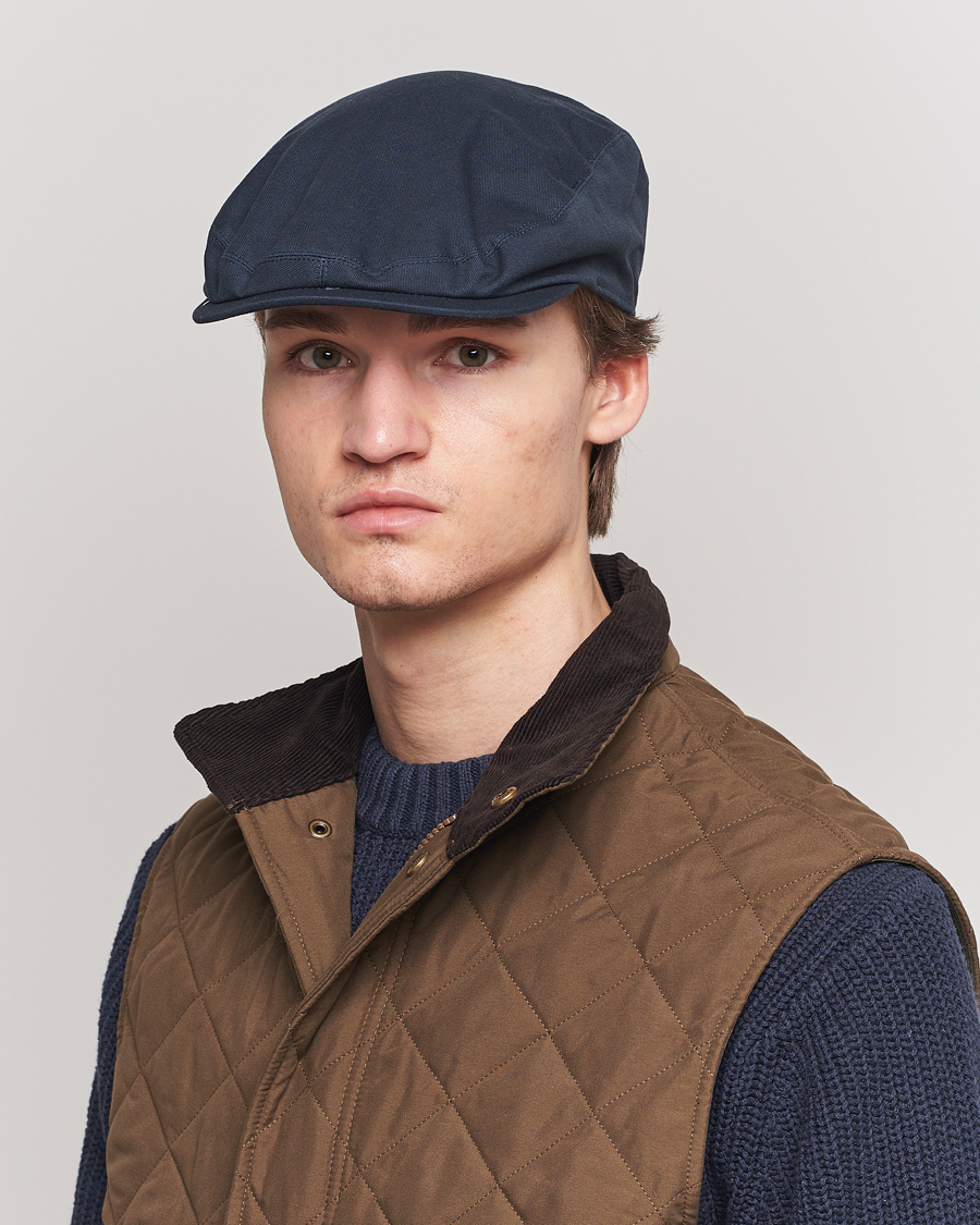Herre | Sixpence | Barbour Lifestyle | Finnean Cotton Cap Navy