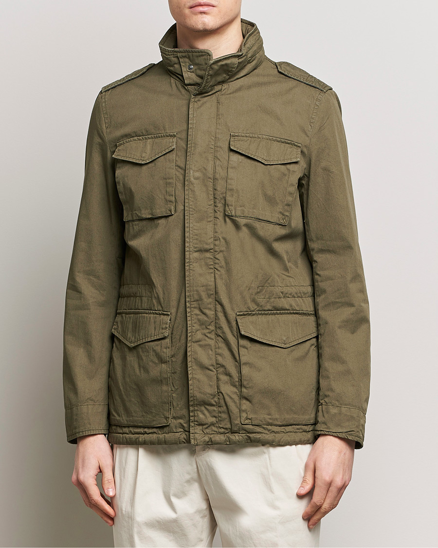 Herre | Efterårsjakker | Herno | Cotton Field Jacket Military