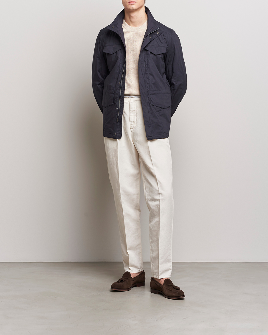 Herre | Jakker | Herno | Lightwieght Cotton Field Jacket Navy