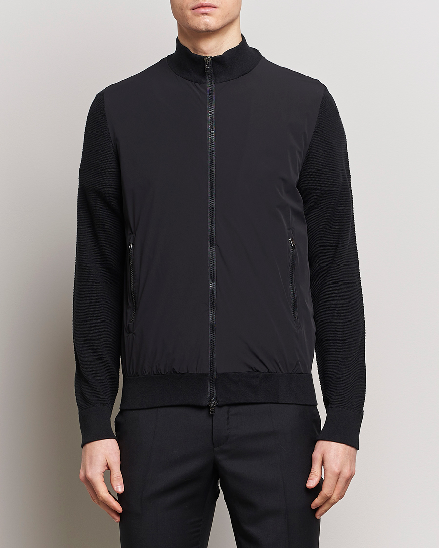 Herre | Casual jakker | Herno | Hybrid Knit Jacket Black