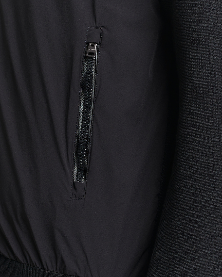 Herre | Jakker | Herno | Hybrid Knit Jacket Black