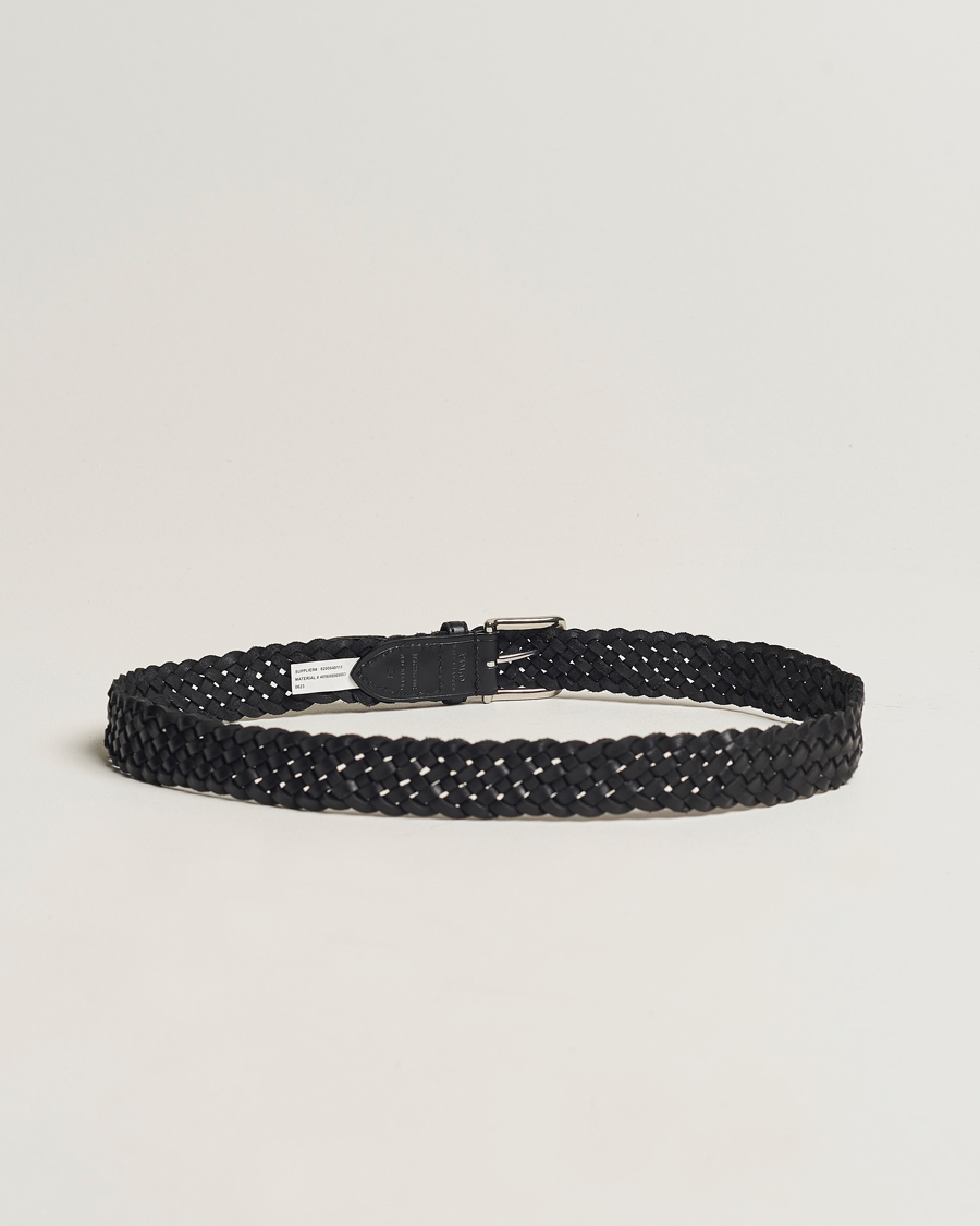 Herre | Polo Ralph Lauren Braided Leather Belt Black | Polo Ralph Lauren | Braided Leather Belt Black