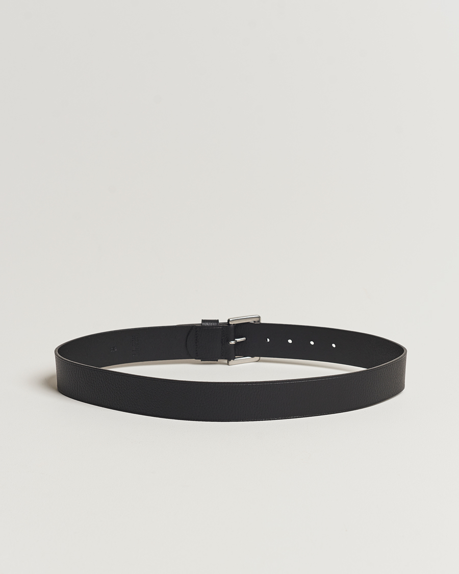 Herre | Glatte bælter | Polo Ralph Lauren | Pebbled Leather Belt Black