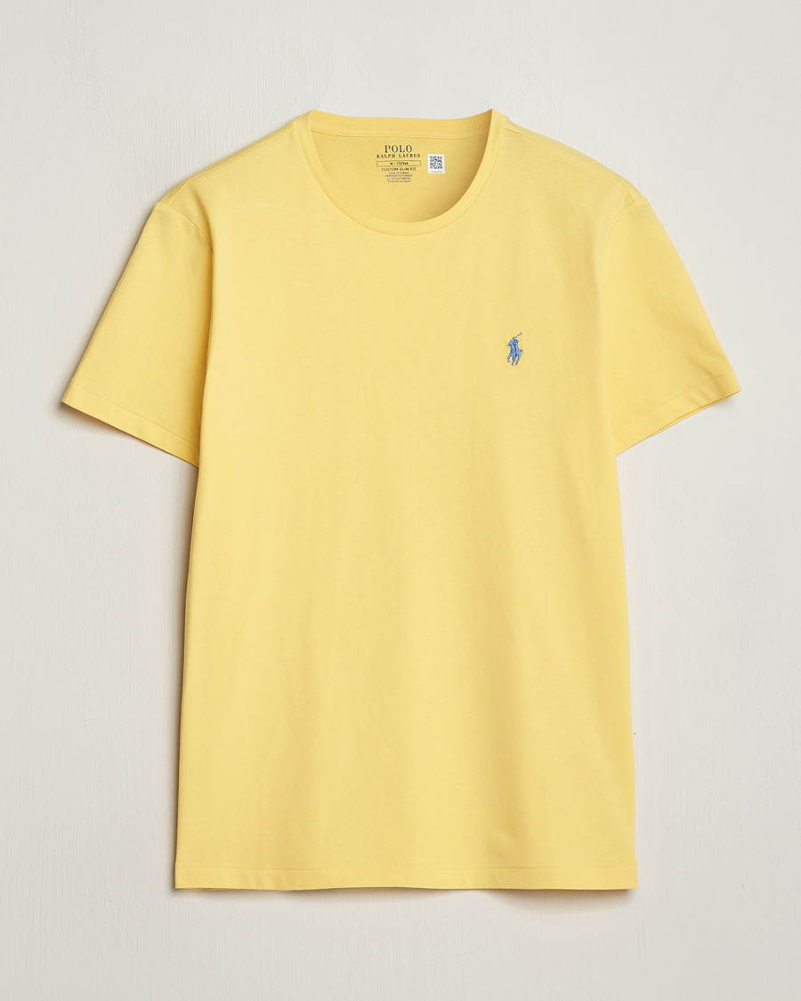 Herre | T-Shirts | Polo Ralph Lauren | Crew Neck T-Shirt Oasis Yellow