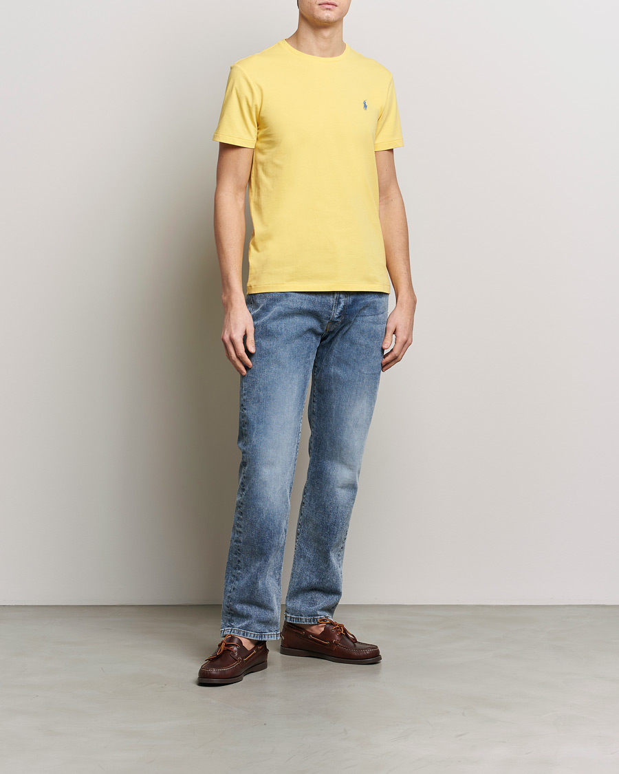 Herre | T-Shirts | Polo Ralph Lauren | Crew Neck T-Shirt Oasis Yellow