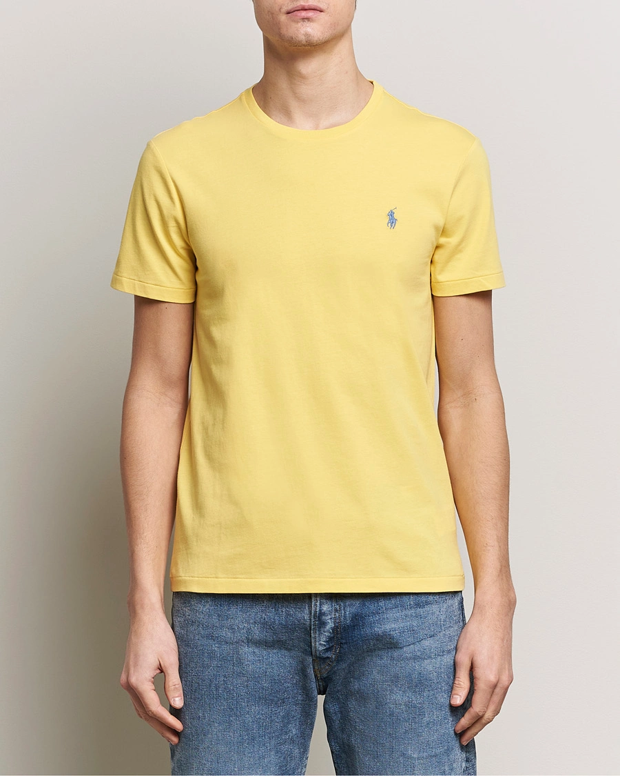 Herre | T-Shirts | Polo Ralph Lauren | Crew Neck T-Shirt Oasis Yellow