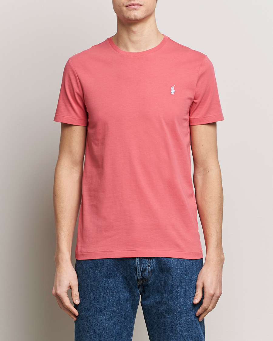 Herre | Kortærmede t-shirts | Polo Ralph Lauren | Crew Neck T-Shirt Pale Red