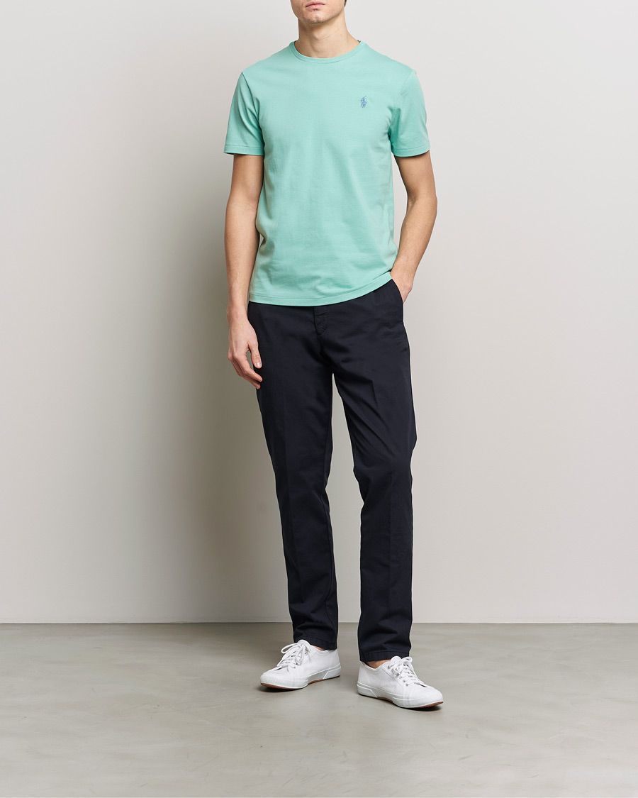Herre | T-Shirts | Polo Ralph Lauren | Crew Neck T-Shirt Celadon