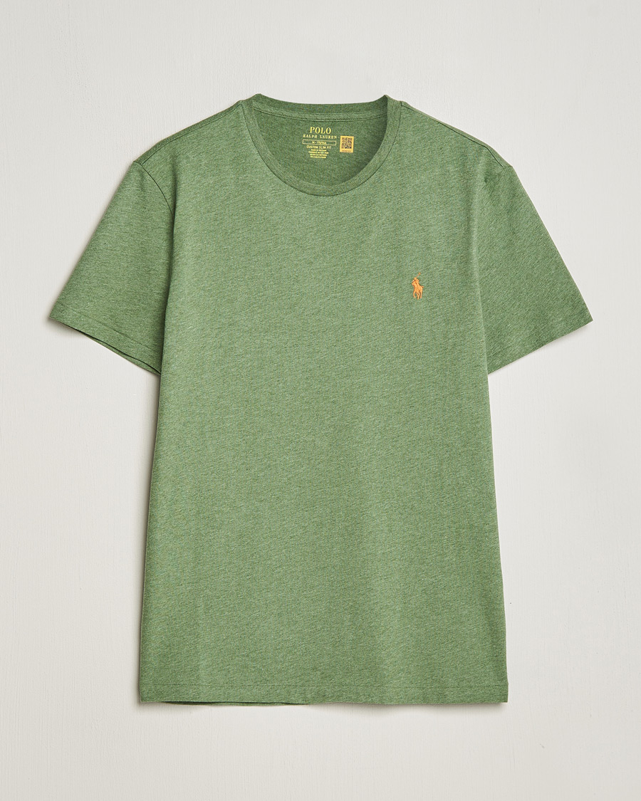 Herre | T-Shirts | Polo Ralph Lauren | Crew Neck T-Shirt Cargo Green Heather