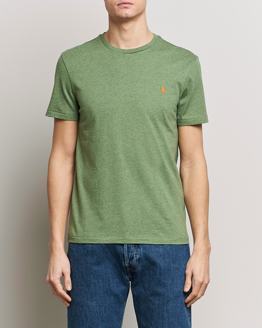 Herre | T-Shirts | Polo Ralph Lauren | Crew Neck T-Shirt Cargo Green Heather