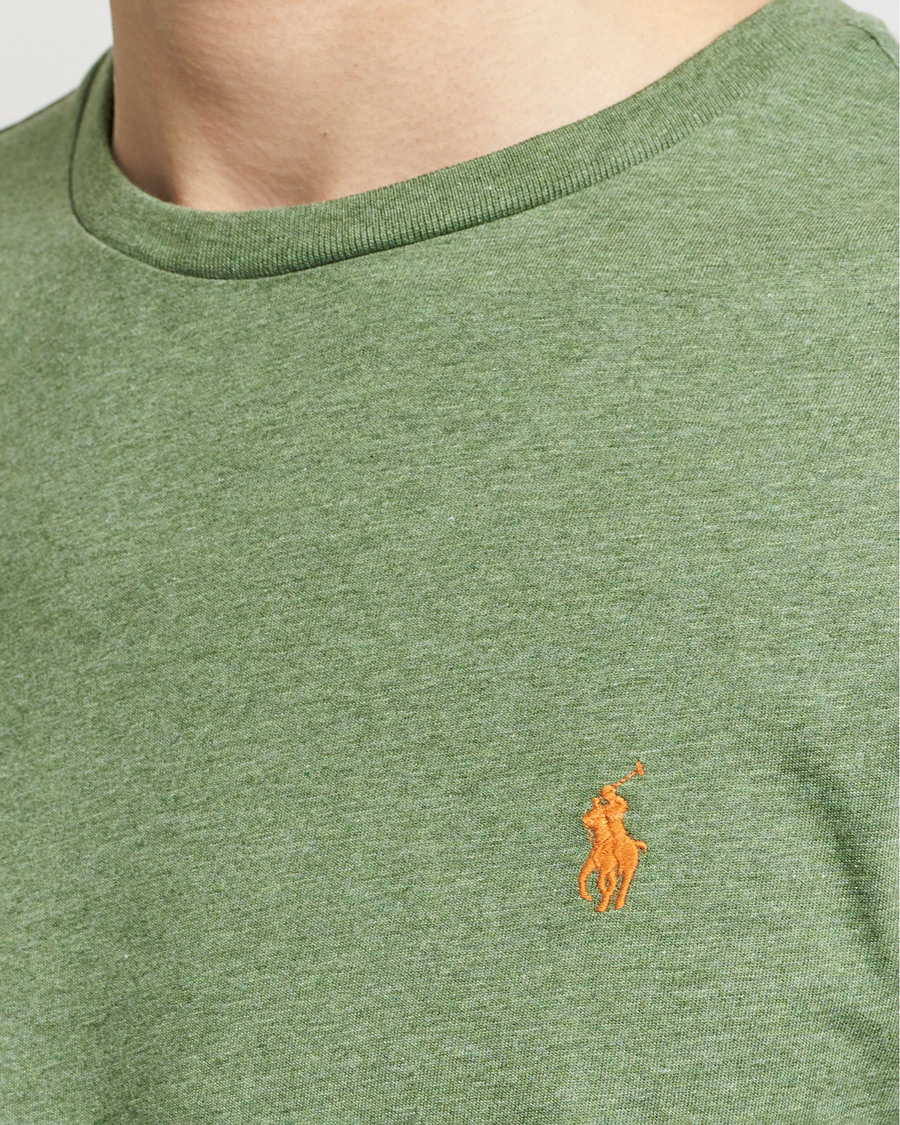 Herre | T-Shirts | Polo Ralph Lauren | Crew Neck T-Shirt Cargo Green Heather