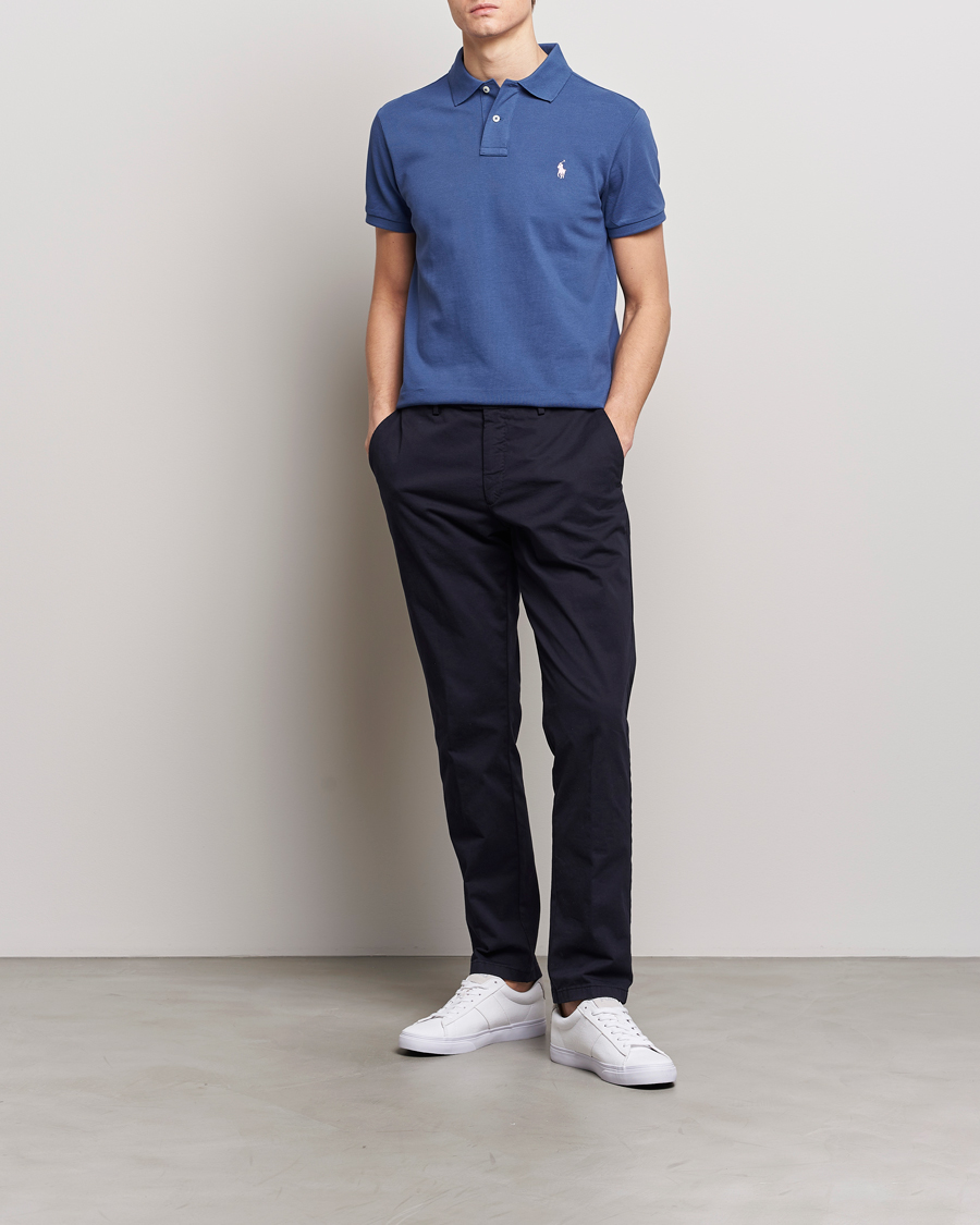 Herre | Polotrøjer | Polo Ralph Lauren | Custom Slim Fit Polo Old Royal