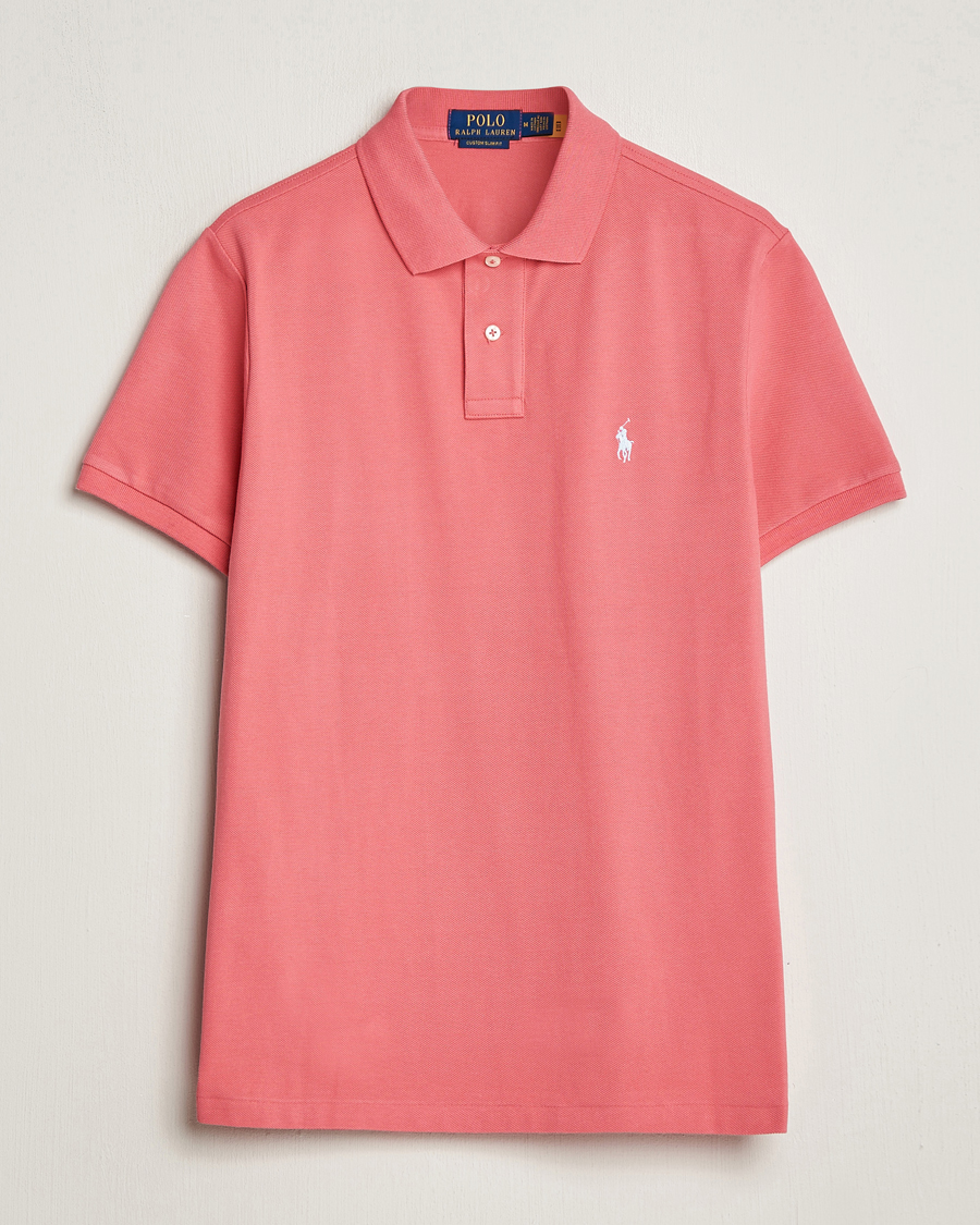 Herre | Polotrøjer | Polo Ralph Lauren | Custom Slim Fit Polo Pale Red