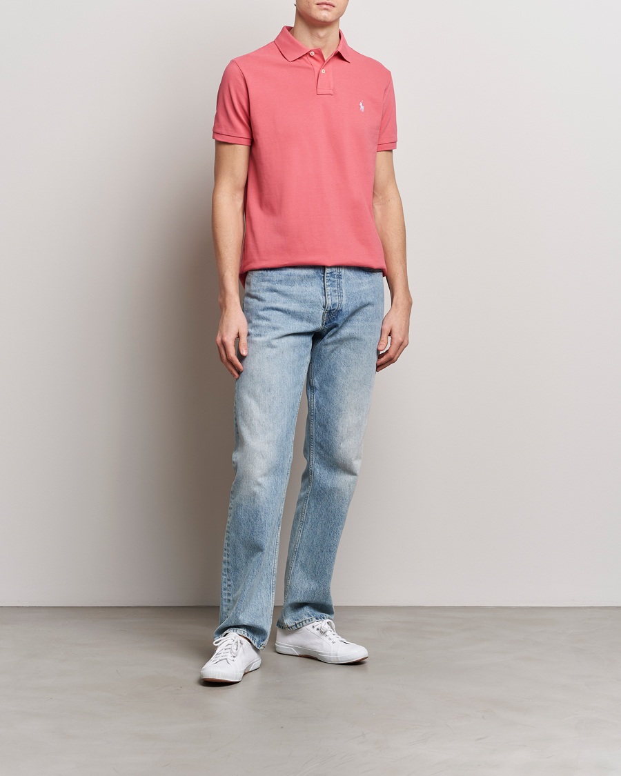 Herre | Polotrøjer | Polo Ralph Lauren | Custom Slim Fit Polo Pale Red