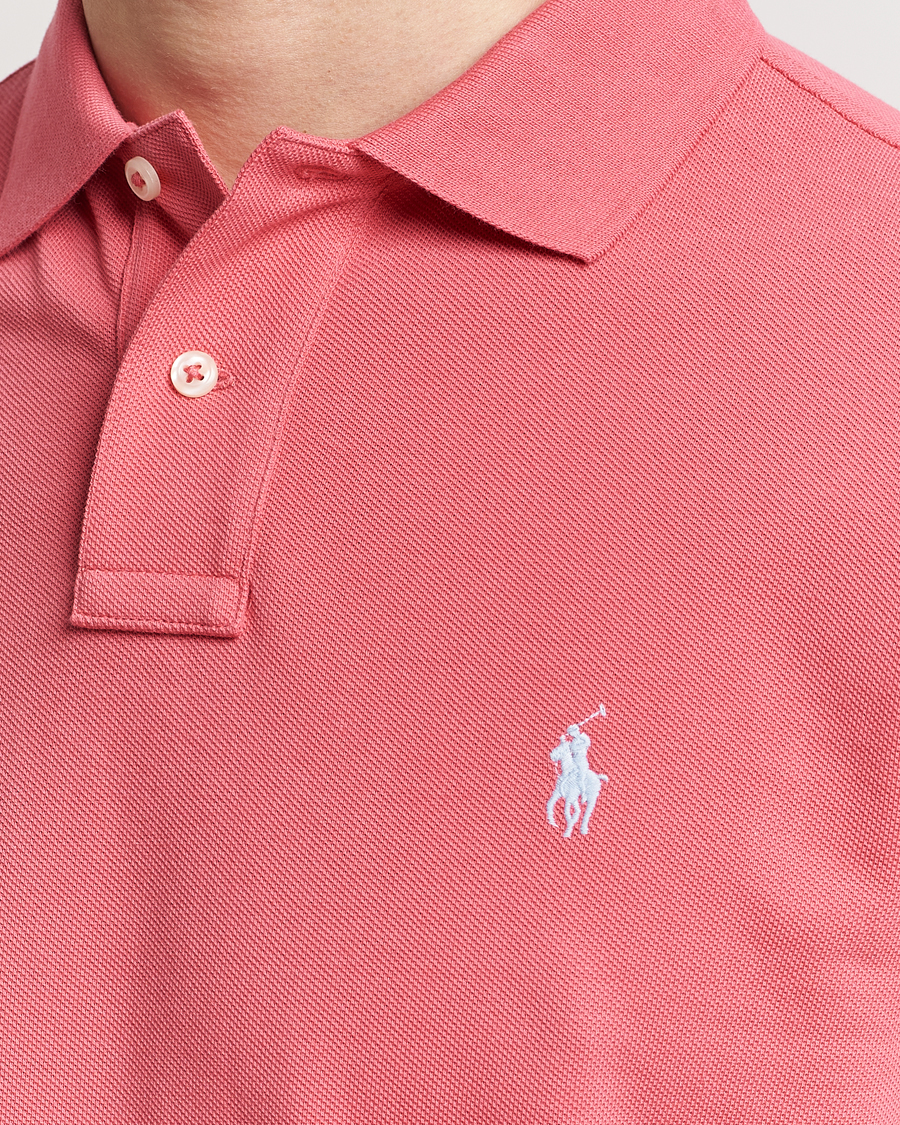 Herre | Polotrøjer | Polo Ralph Lauren | Custom Slim Fit Polo Pale Red