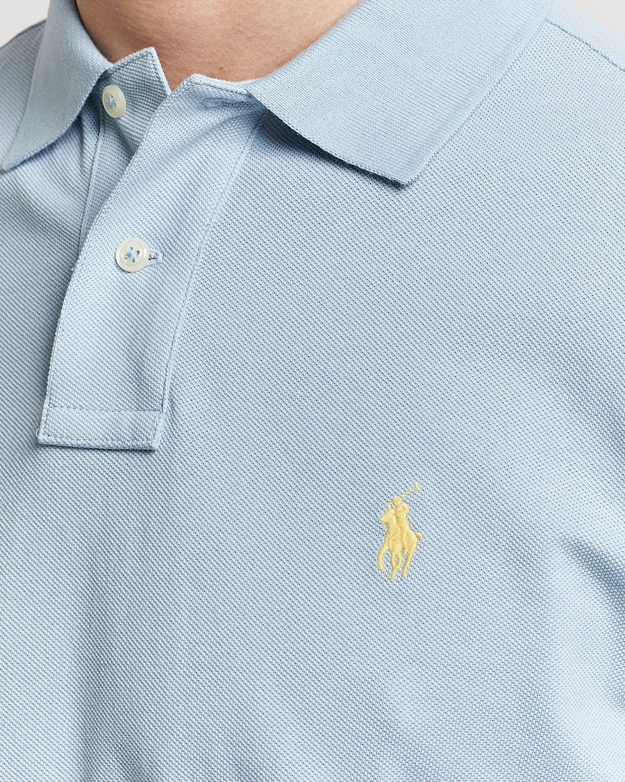 Herre | Polotrøjer | Polo Ralph Lauren | Custom Slim Fit Polo Alpine Blue