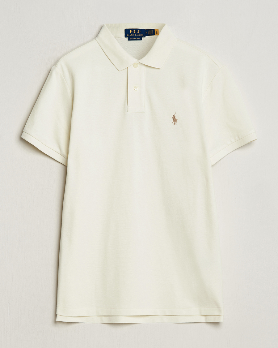 Herre | Polotrøjer | Polo Ralph Lauren | Custom Slim Fit Polo Parchment Cream