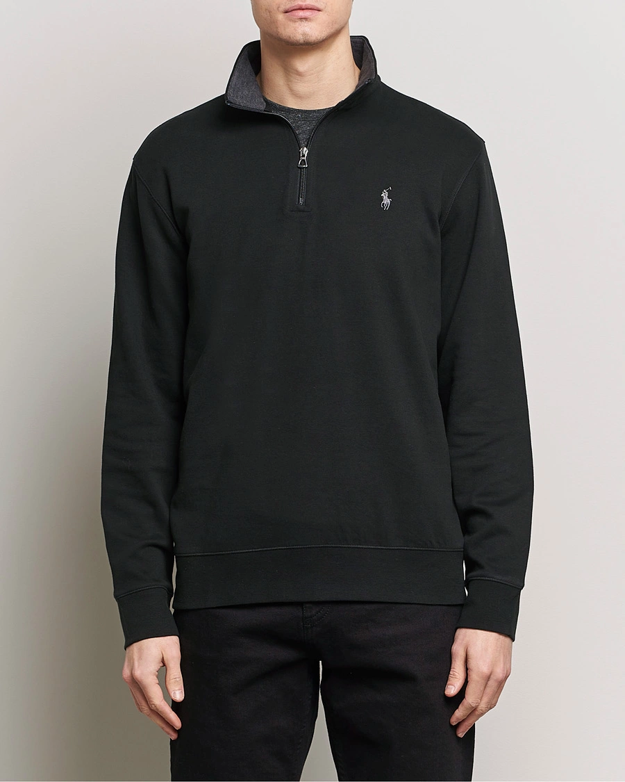 Herre | Half-zip | Polo Ralph Lauren | Double Knit Half-Zip Sweater Polo Black