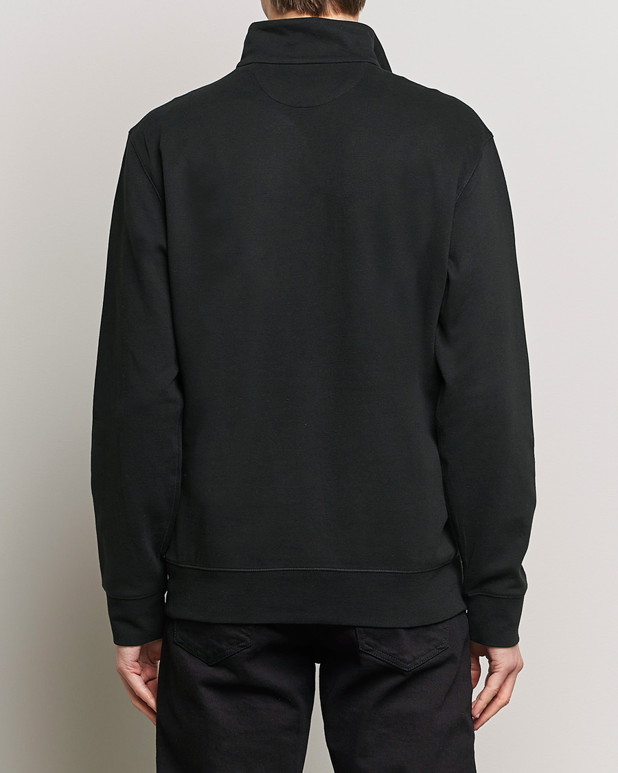 Herre | Trøjer | Polo Ralph Lauren | Double Knit Half-Zip Sweater Polo Black