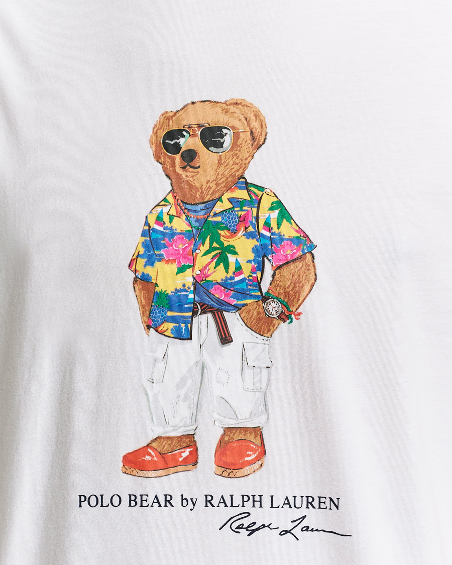 Herre | T-Shirts | Polo Ralph Lauren | Printed Bear Crew Neck T-Shirt White