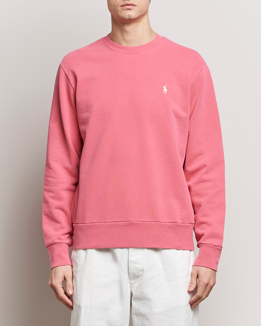 Herre | Udsalg tøj | Polo Ralph Lauren | Loopback Terry Sweatshirt Pale Red