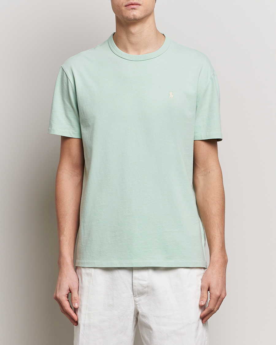 Herre | Kortærmede t-shirts | Polo Ralph Lauren | Loopback Crew Neck T-Shirt Celadon