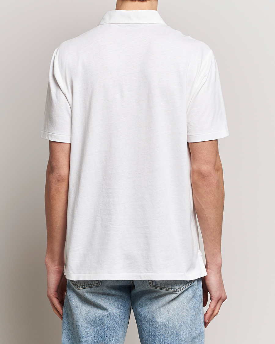 Herre | Polotrøjer | Polo Ralph Lauren | Cotton/Linen Polo Shirt White