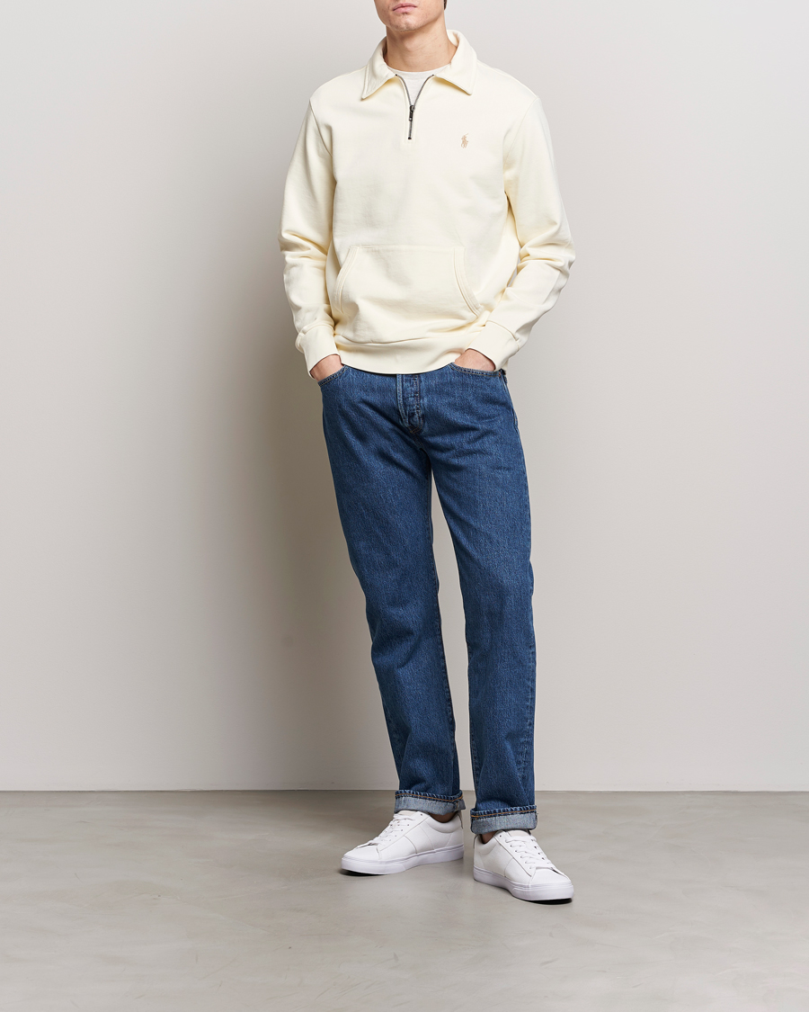 Herre | Trøjer | Polo Ralph Lauren | Loopback Terry Hybrid Sweatshirt Clubhouse Cream