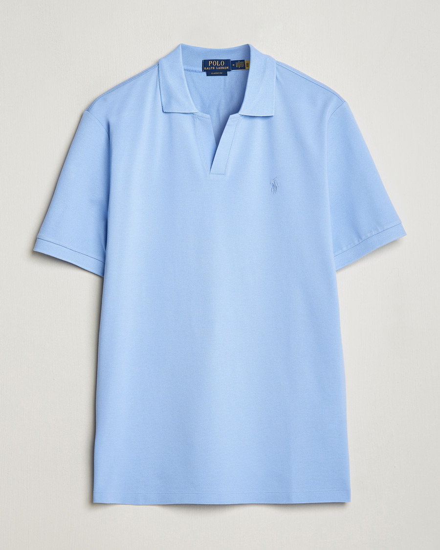Herre | Polotrøjer | Polo Ralph Lauren | Classic Fit Open Collar Stretch Polo Austin Blue
