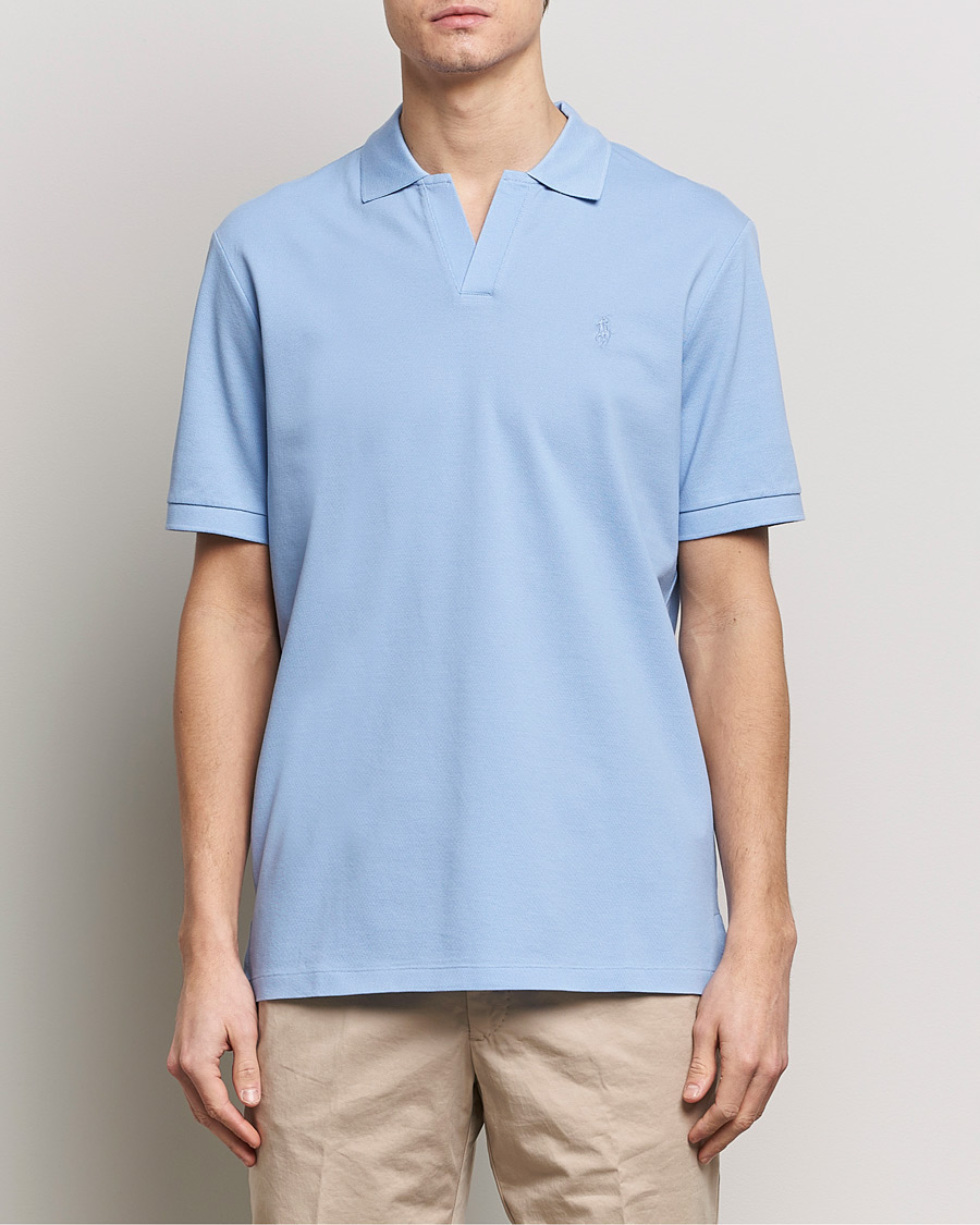 Herre | Polotrøjer | Polo Ralph Lauren | Classic Fit Open Collar Stretch Polo Austin Blue