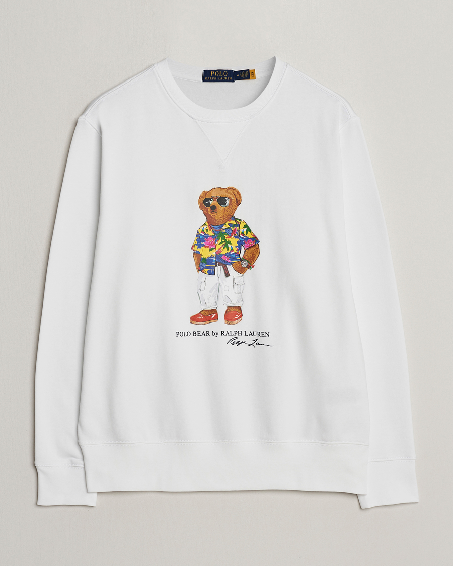 Herre | Trøjer | Polo Ralph Lauren | Beach Club Bear Sweatshirt White