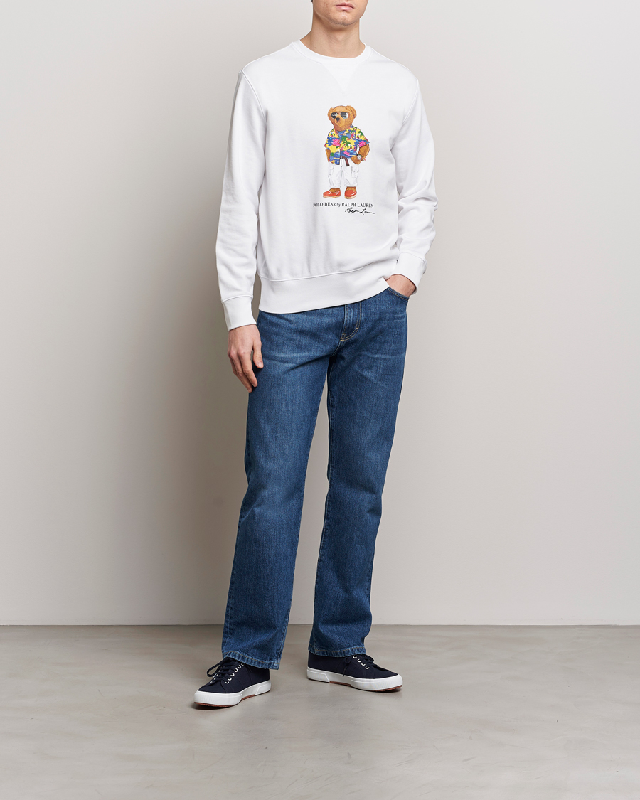 Herre | Trøjer | Polo Ralph Lauren | Beach Club Bear Sweatshirt White
