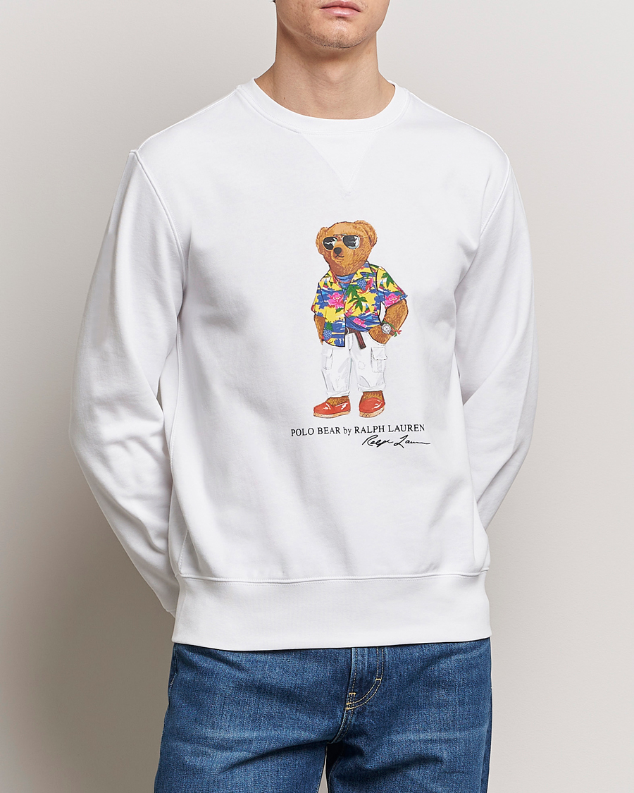 Herre | Trøjer | Polo Ralph Lauren | Beach Club Bear Sweatshirt White