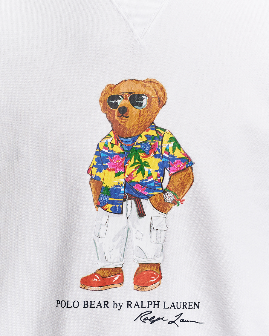 Herre | Trøjer | Polo Ralph Lauren | Beach Club Bear Sweatshirt White