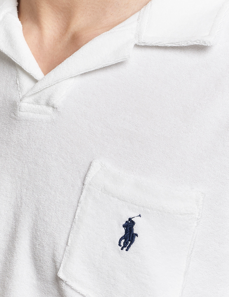 Herre | Polotrøjer | Polo Ralph Lauren | Cotton Terry Open Collar Polo White