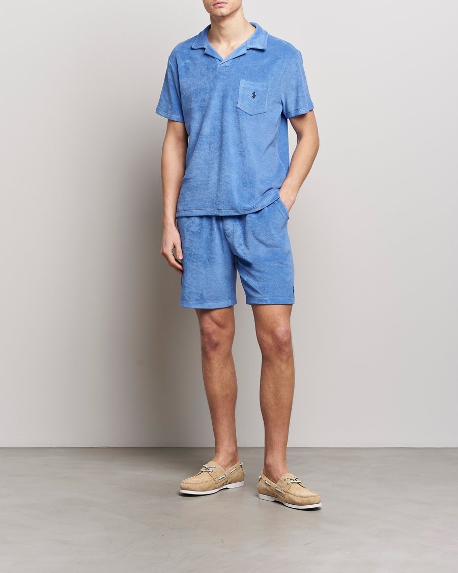 Herre | Polotrøjer | Polo Ralph Lauren | Cotton Terry Polo Harbor Island Blue