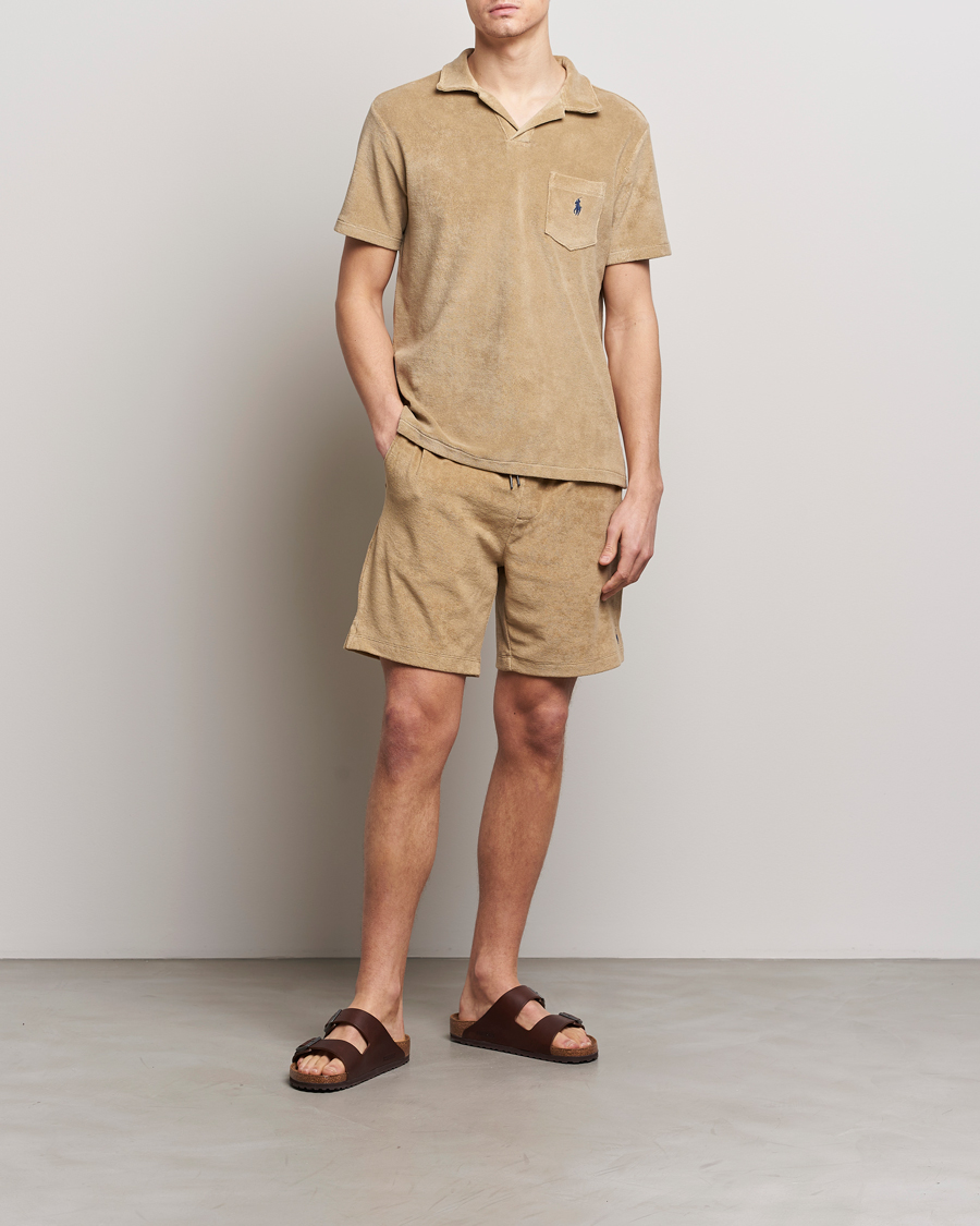 Herre | Polotrøjer | Polo Ralph Lauren | Cotton Terry Polo Coastal Beige