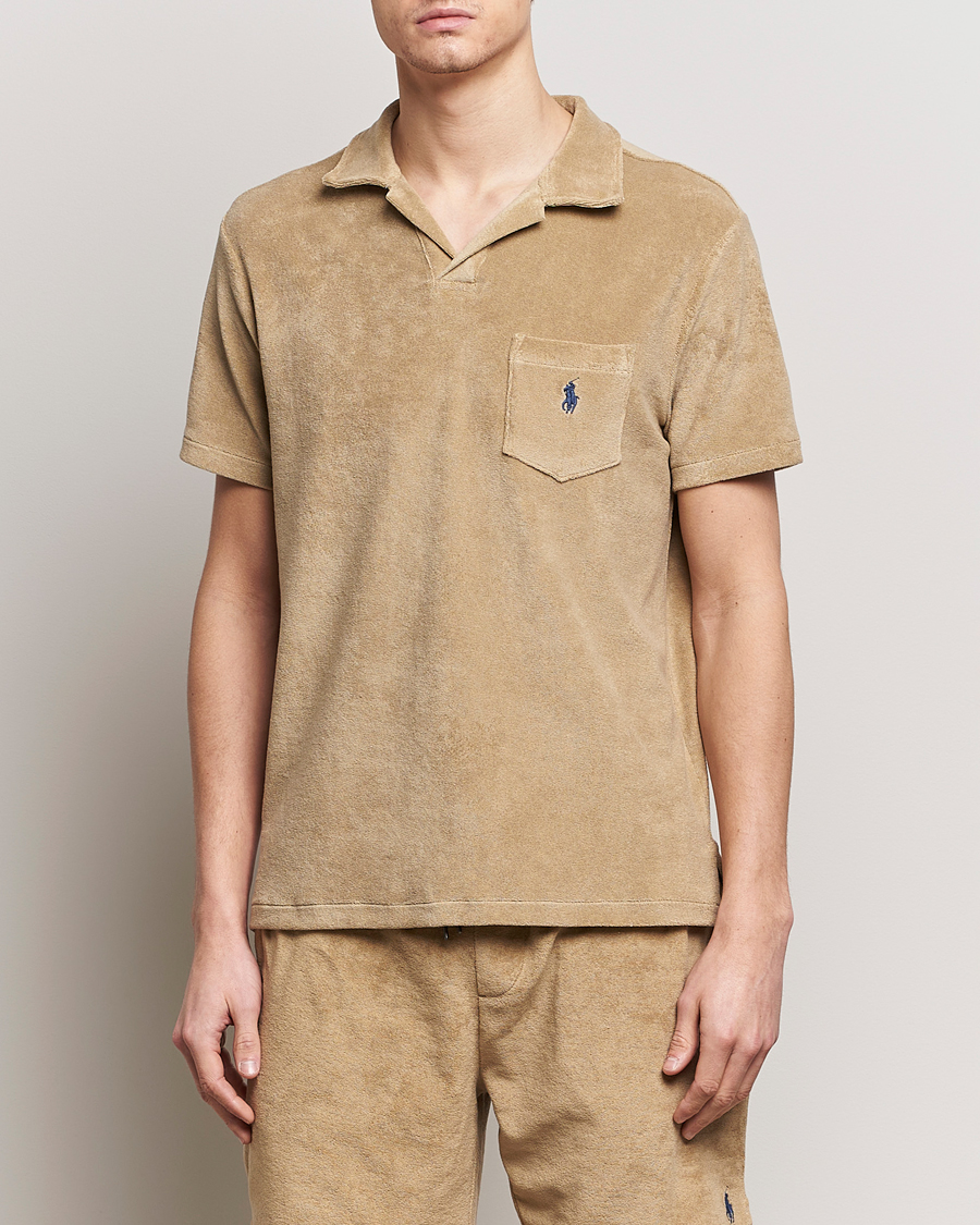 Herre | Afdelinger | Polo Ralph Lauren | Cotton Terry Polo Coastal Beige