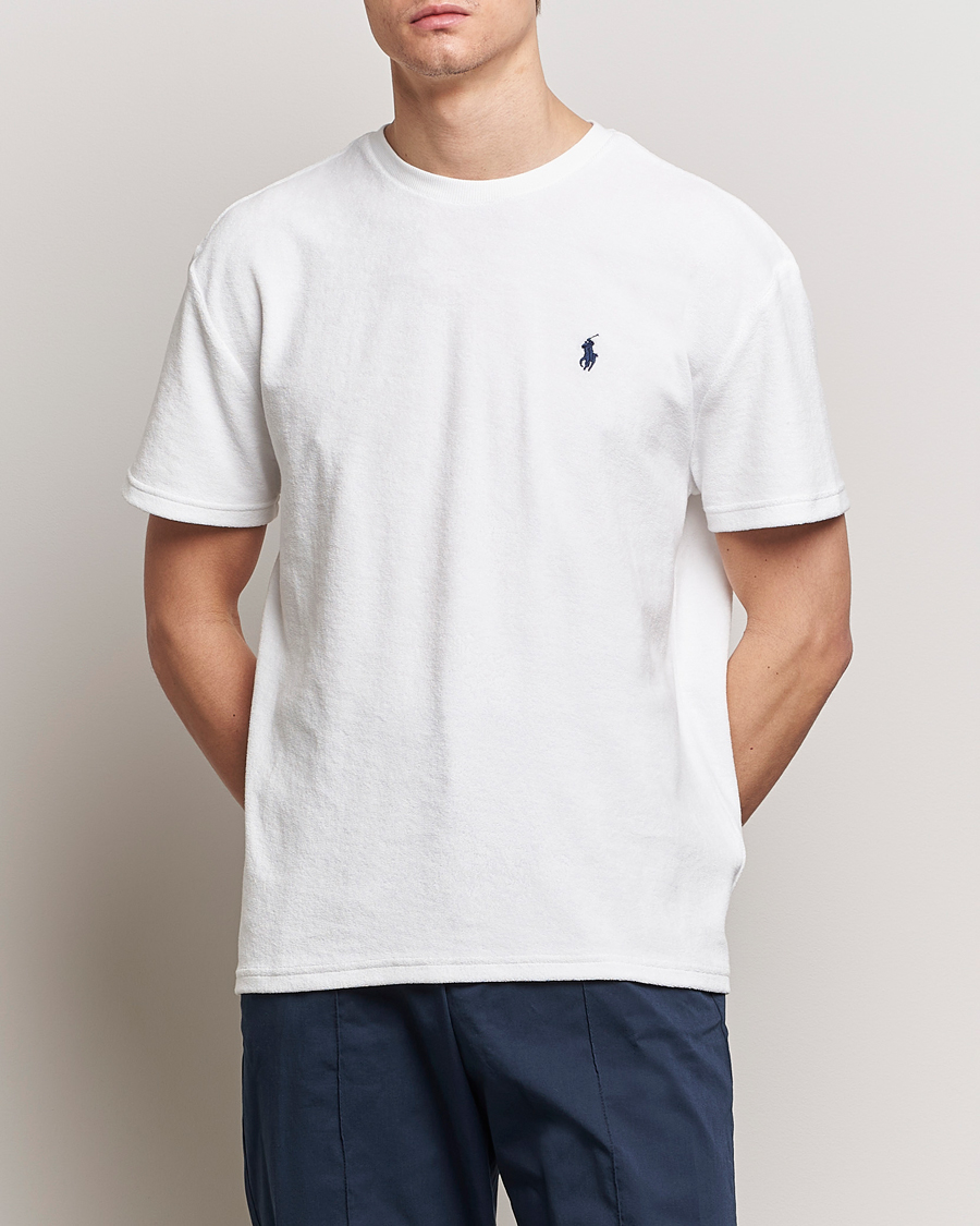 Herre | Kortærmede t-shirts | Polo Ralph Lauren | Terry Cotton T-Shirt White