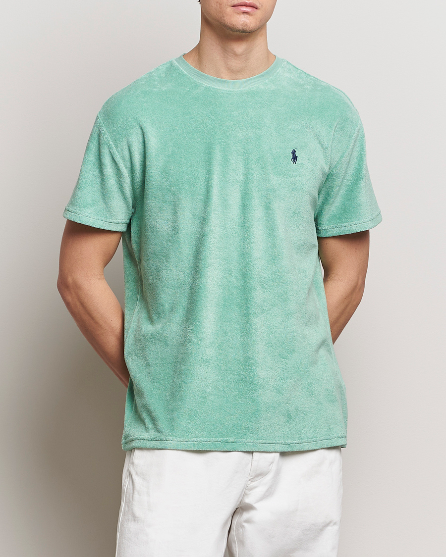 Herre | Kortærmede t-shirts | Polo Ralph Lauren | Terry Cotton T-Shirt Celadon