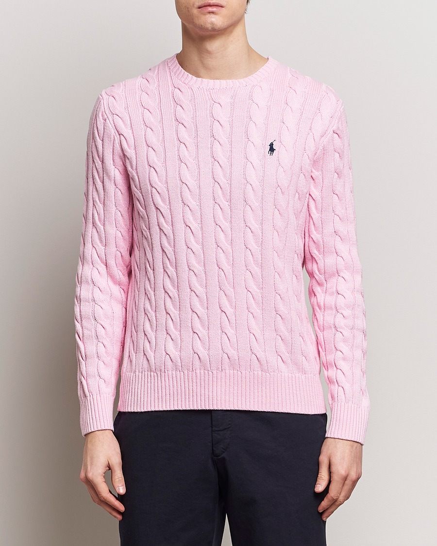 Herre | Loyalitetstilbud | Polo Ralph Lauren | Cotton Cable Pullover Carmel Pink