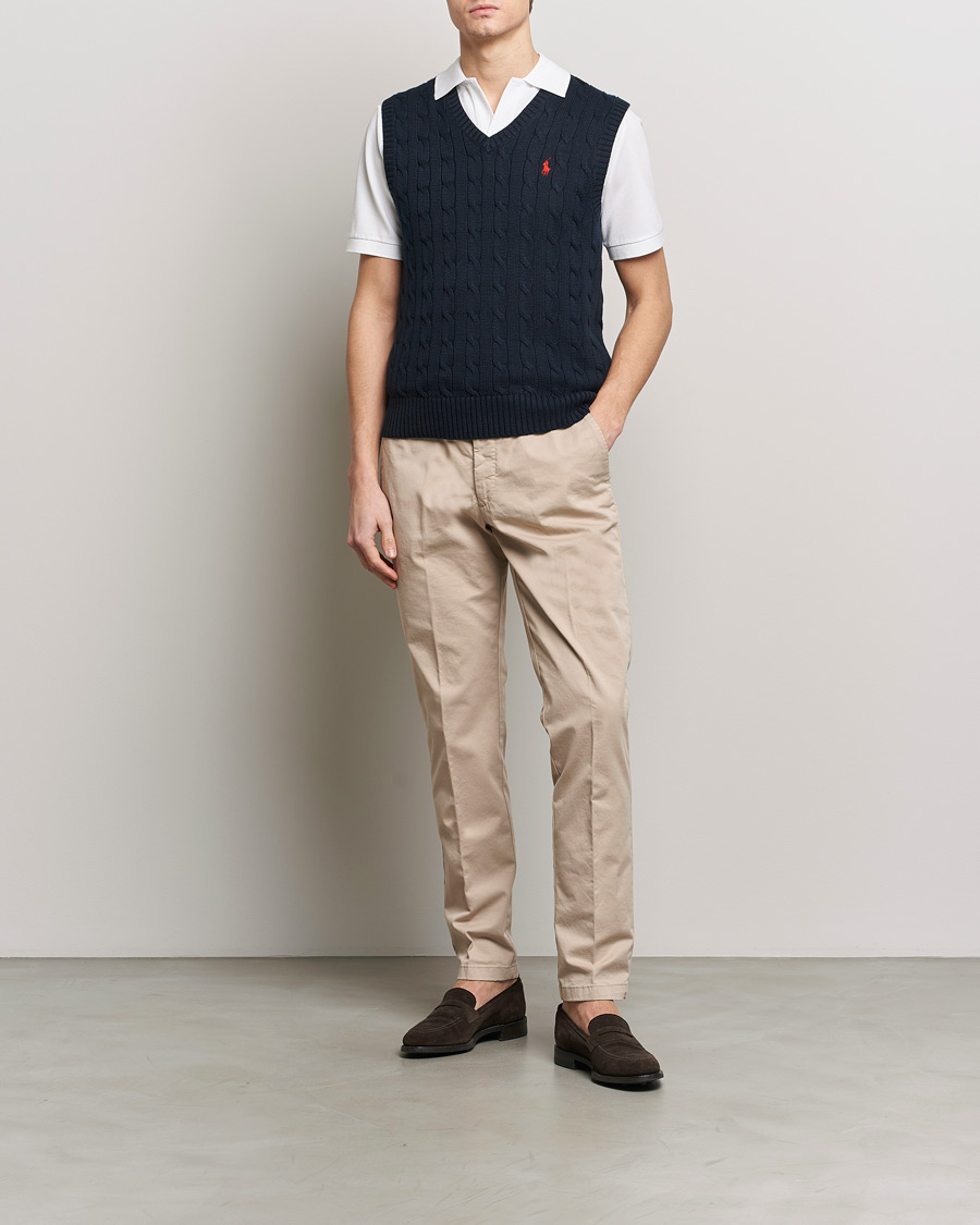 Herre | Trøjer | Polo Ralph Lauren | Cotton Cable Vest Hunter Navy