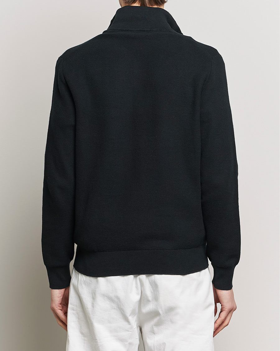 Herre | Trøjer | Polo Ralph Lauren | Textured Half Zip Polo Black