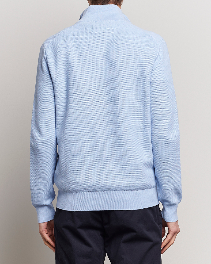Herre | Trøjer | Polo Ralph Lauren | Textured Half-Zip Blue Hyacinth