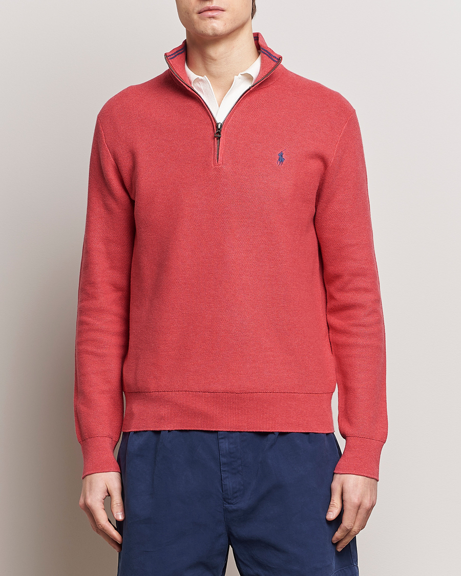 Herr |  | Polo Ralph Lauren | Textured Half Zip Nantucket Red Heather