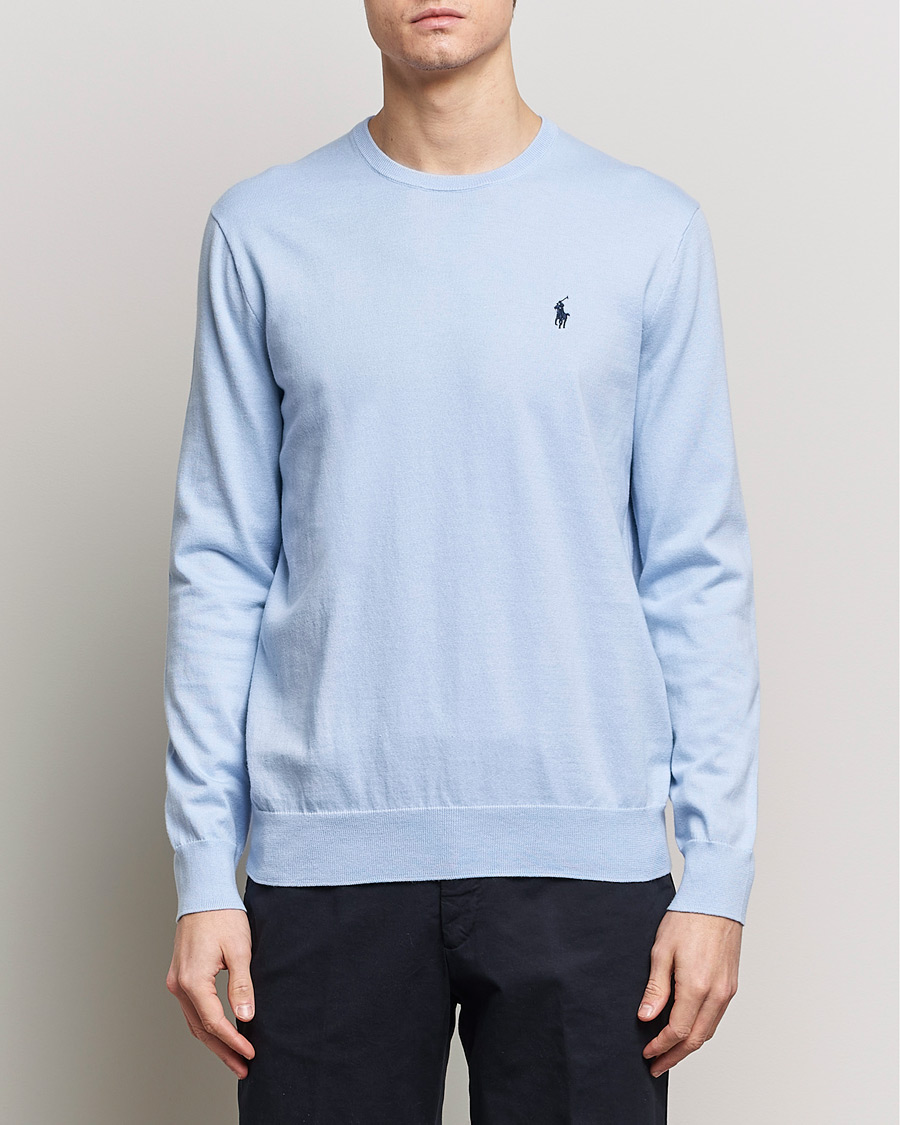 Herre | 20% udsalg | Polo Ralph Lauren | Cotton Crew Neck Sweater Blue Hyacinth